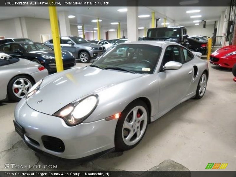 Polar Silver Metallic / Black 2001 Porsche 911 Turbo Coupe