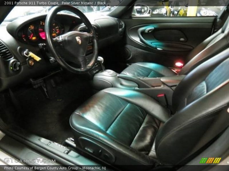 Polar Silver Metallic / Black 2001 Porsche 911 Turbo Coupe