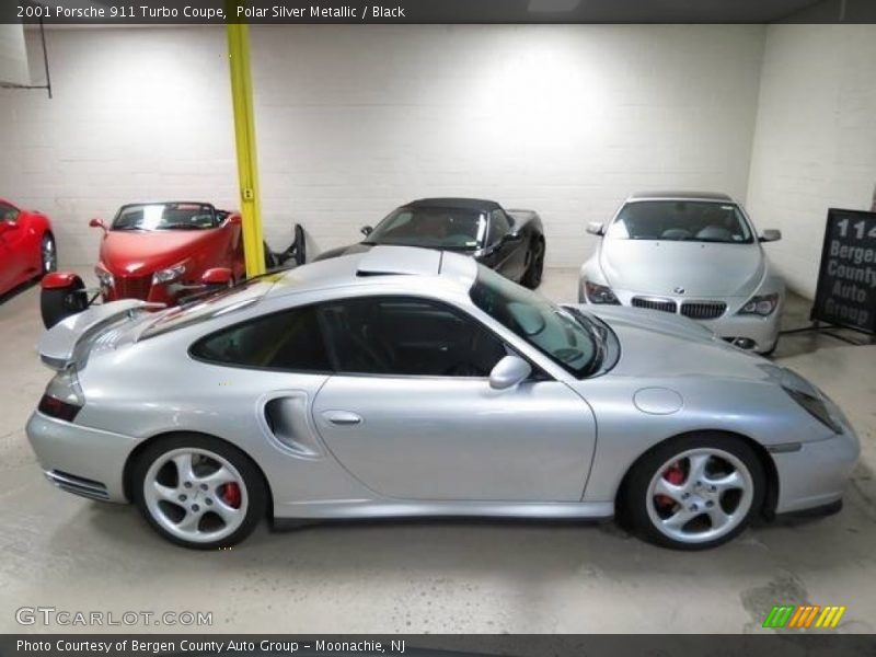 Polar Silver Metallic / Black 2001 Porsche 911 Turbo Coupe