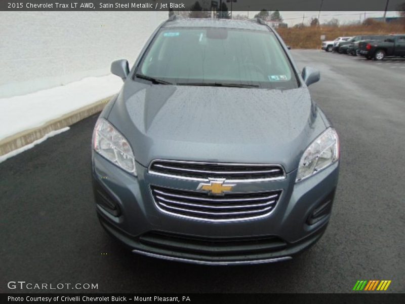 Satin Steel Metallic / Jet Black 2015 Chevrolet Trax LT AWD