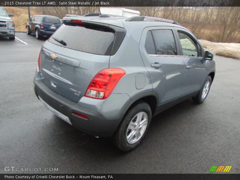 Satin Steel Metallic / Jet Black 2015 Chevrolet Trax LT AWD