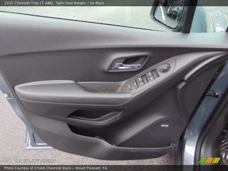Satin Steel Metallic / Jet Black 2015 Chevrolet Trax LT AWD