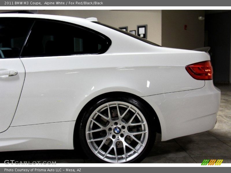 Alpine White / Fox Red/Black/Black 2011 BMW M3 Coupe