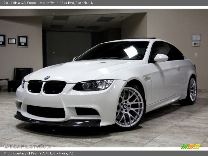 Alpine White / Fox Red/Black/Black 2011 BMW M3 Coupe