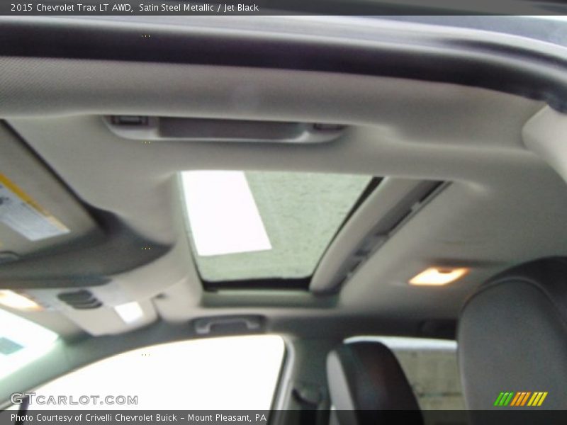 Satin Steel Metallic / Jet Black 2015 Chevrolet Trax LT AWD
