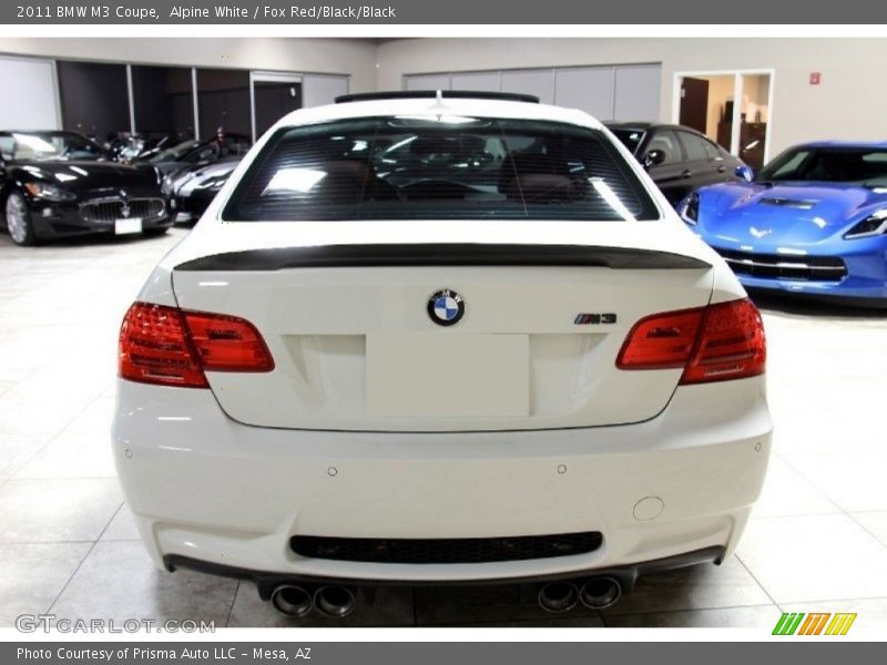 Alpine White / Fox Red/Black/Black 2011 BMW M3 Coupe