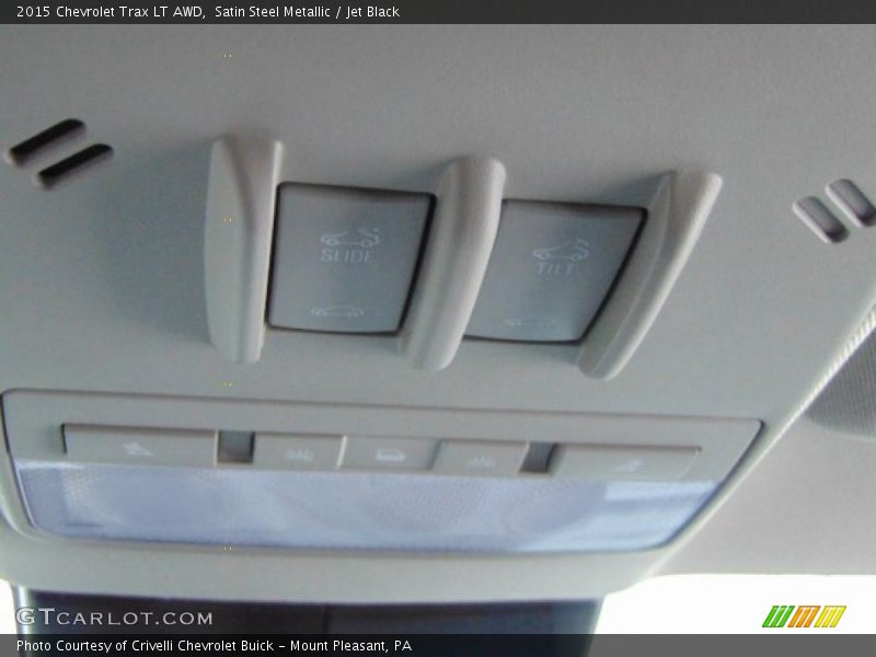 Satin Steel Metallic / Jet Black 2015 Chevrolet Trax LT AWD
