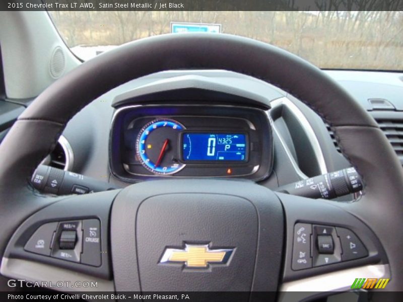 Satin Steel Metallic / Jet Black 2015 Chevrolet Trax LT AWD