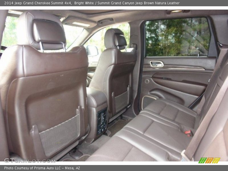 Bright White / Summit Grand Canyon Jeep Brown Natura Leather 2014 Jeep Grand Cherokee Summit 4x4