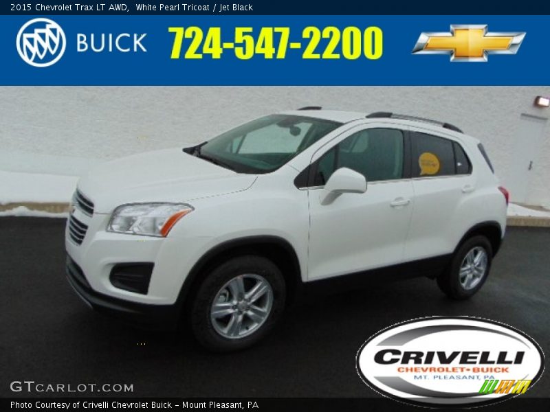 White Pearl Tricoat / Jet Black 2015 Chevrolet Trax LT AWD