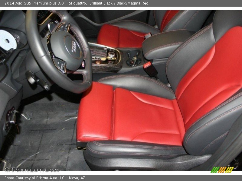 Brilliant Black / Black/Magma Red 2014 Audi SQ5 Premium plus 3.0 TFSI quattro