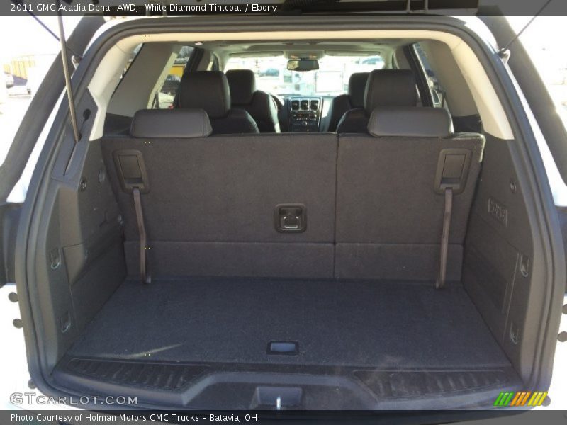 White Diamond Tintcoat / Ebony 2011 GMC Acadia Denali AWD