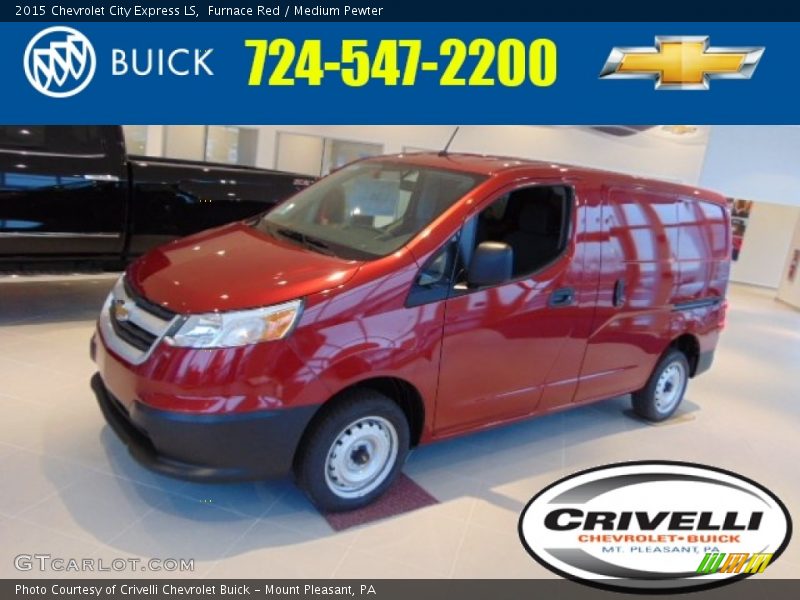 Furnace Red / Medium Pewter 2015 Chevrolet City Express LS