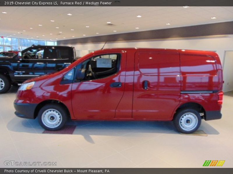 Furnace Red / Medium Pewter 2015 Chevrolet City Express LS