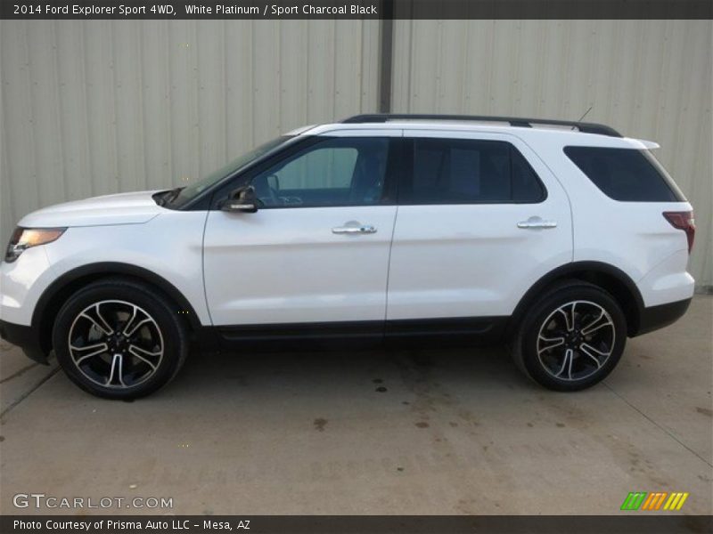 White Platinum / Sport Charcoal Black 2014 Ford Explorer Sport 4WD