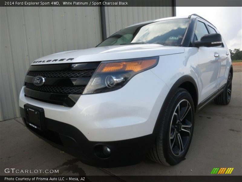 White Platinum / Sport Charcoal Black 2014 Ford Explorer Sport 4WD