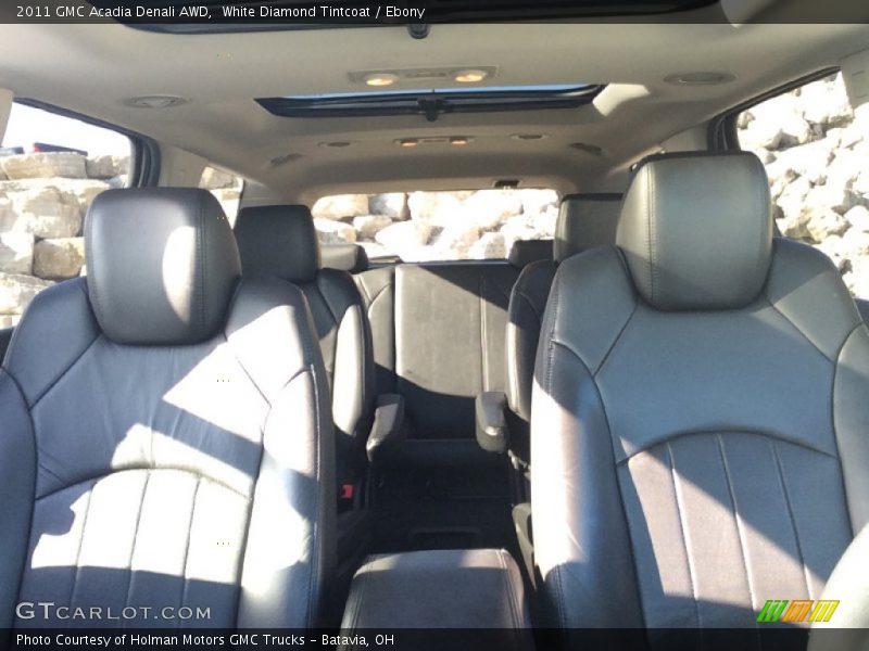 White Diamond Tintcoat / Ebony 2011 GMC Acadia Denali AWD