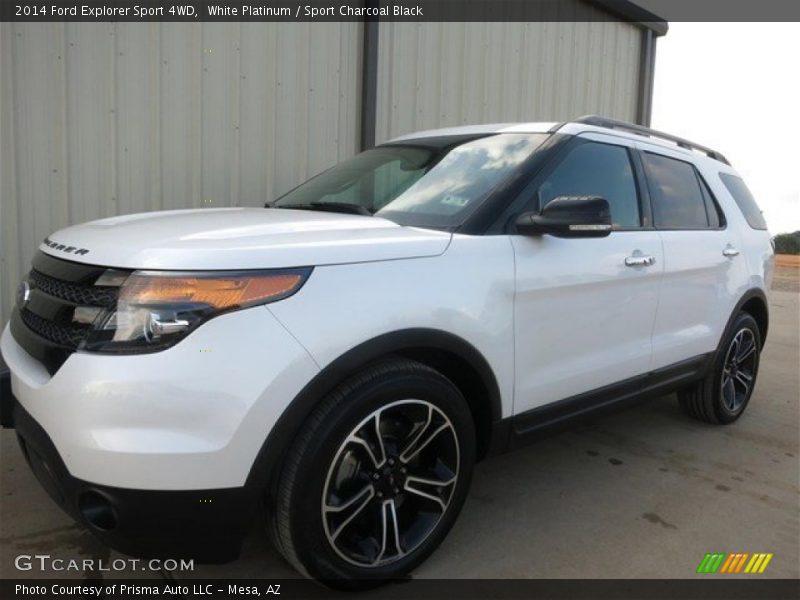 White Platinum / Sport Charcoal Black 2014 Ford Explorer Sport 4WD