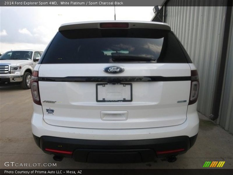 White Platinum / Sport Charcoal Black 2014 Ford Explorer Sport 4WD