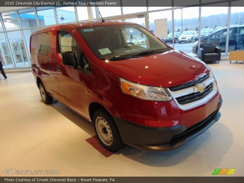 Furnace Red / Medium Pewter 2015 Chevrolet City Express LS