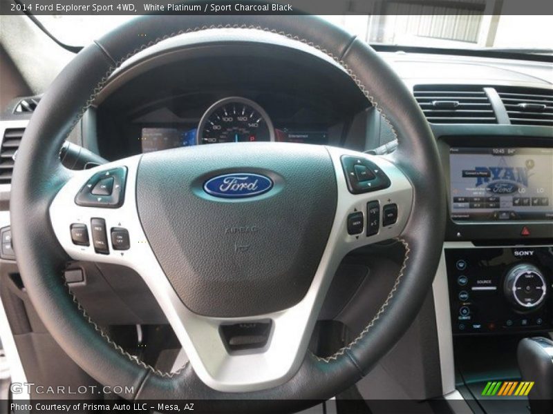White Platinum / Sport Charcoal Black 2014 Ford Explorer Sport 4WD