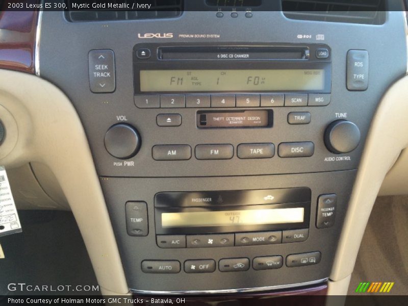 Mystic Gold Metallic / Ivory 2003 Lexus ES 300