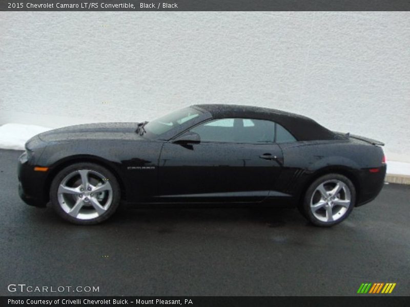 Black / Black 2015 Chevrolet Camaro LT/RS Convertible