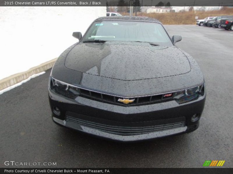Black / Black 2015 Chevrolet Camaro LT/RS Convertible
