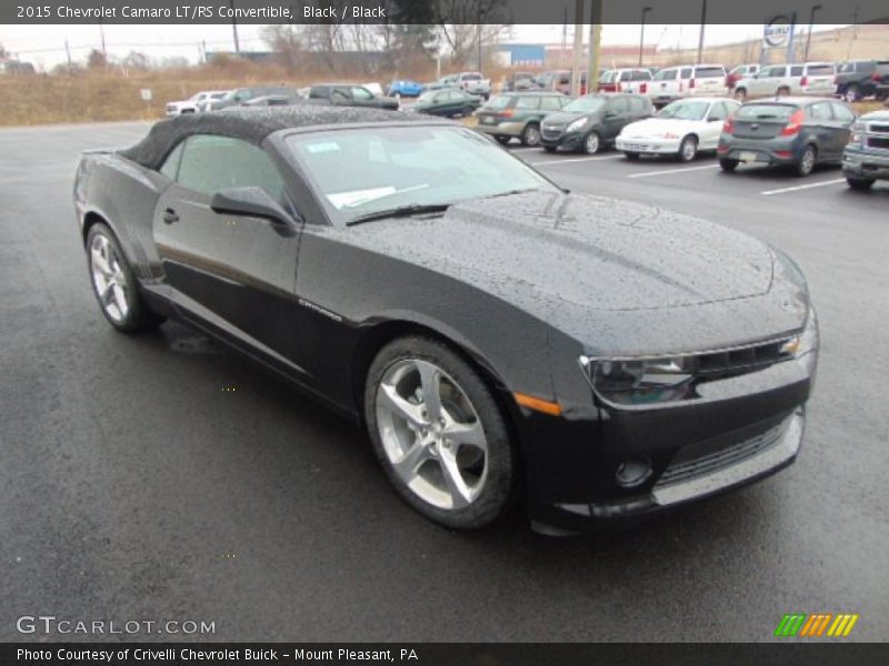 Black / Black 2015 Chevrolet Camaro LT/RS Convertible