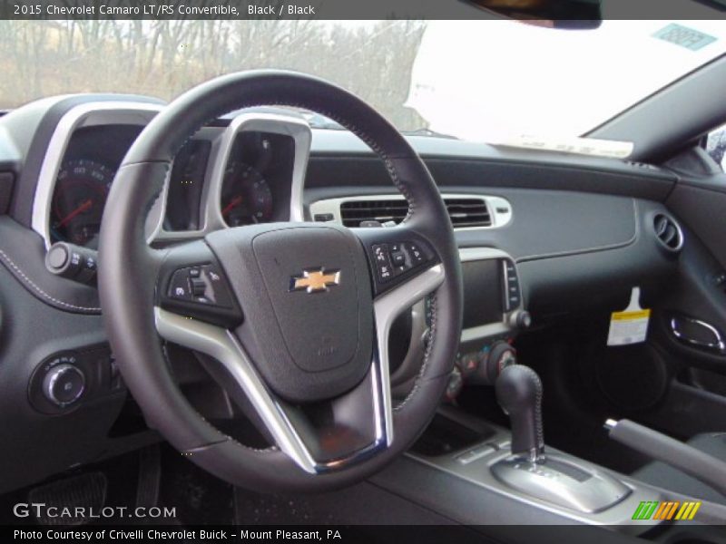 Black / Black 2015 Chevrolet Camaro LT/RS Convertible