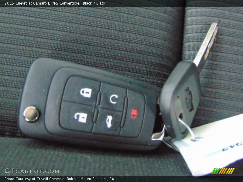 Black / Black 2015 Chevrolet Camaro LT/RS Convertible