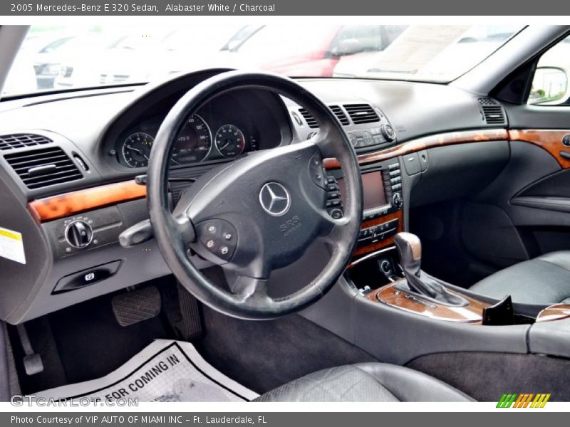 Alabaster White / Charcoal 2005 Mercedes-Benz E 320 Sedan
