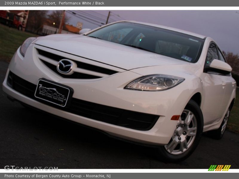 Performance White / Black 2009 Mazda MAZDA6 i Sport