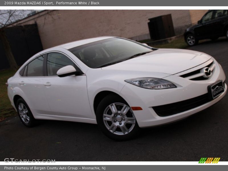 Performance White / Black 2009 Mazda MAZDA6 i Sport