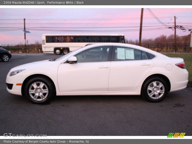 Performance White / Black 2009 Mazda MAZDA6 i Sport