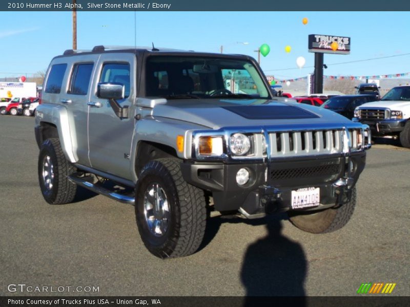 Silver Stone Metallic / Ebony 2010 Hummer H3 Alpha