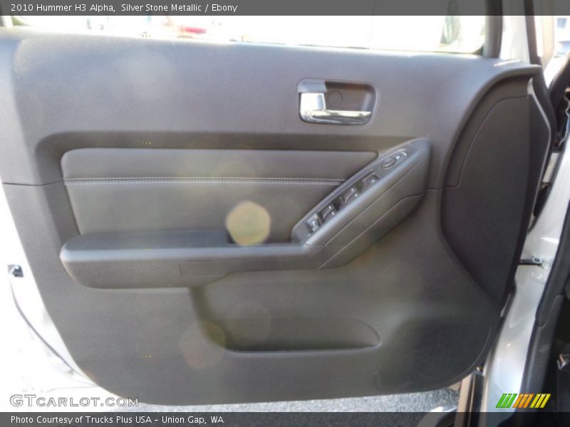 Silver Stone Metallic / Ebony 2010 Hummer H3 Alpha