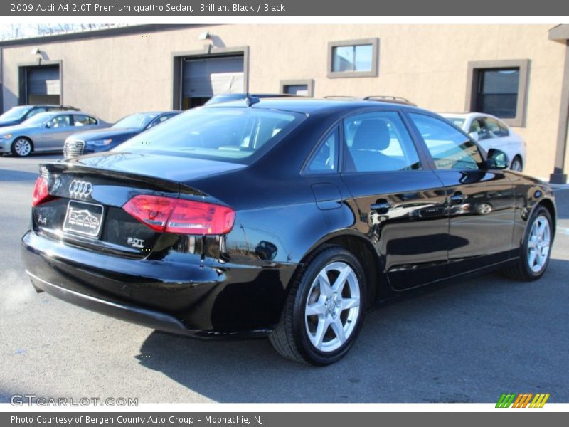 Brilliant Black / Black 2009 Audi A4 2.0T Premium quattro Sedan