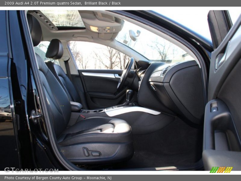 Brilliant Black / Black 2009 Audi A4 2.0T Premium quattro Sedan