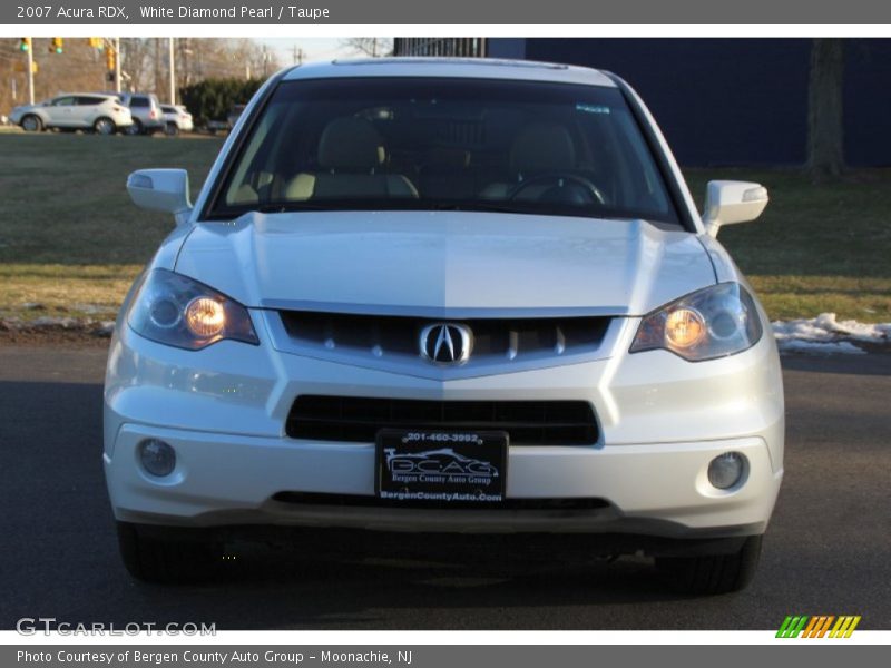 White Diamond Pearl / Taupe 2007 Acura RDX