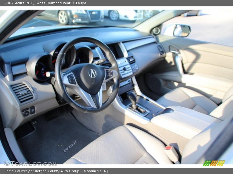 White Diamond Pearl / Taupe 2007 Acura RDX