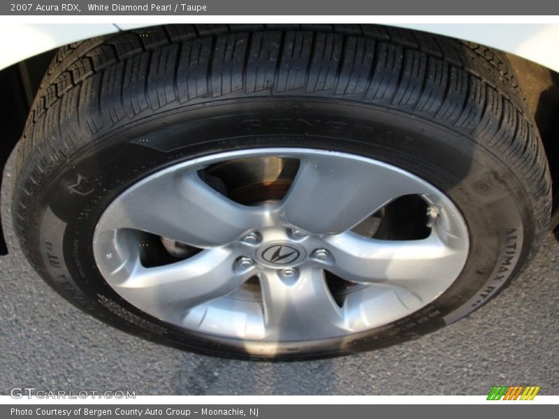 White Diamond Pearl / Taupe 2007 Acura RDX
