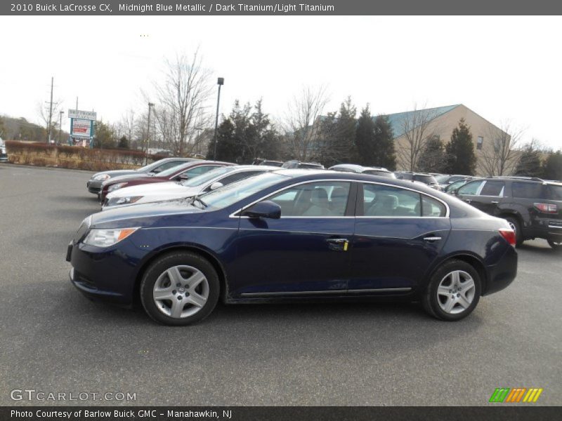 Midnight Blue Metallic / Dark Titanium/Light Titanium 2010 Buick LaCrosse CX