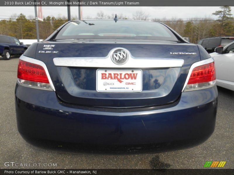 Midnight Blue Metallic / Dark Titanium/Light Titanium 2010 Buick LaCrosse CX