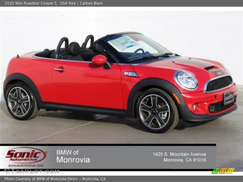 Chili Red / Carbon Black 2015 Mini Roadster Cooper S