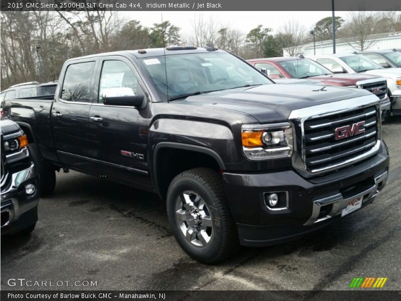 Iridium Metallic / Jet Black 2015 GMC Sierra 2500HD SLT Crew Cab 4x4