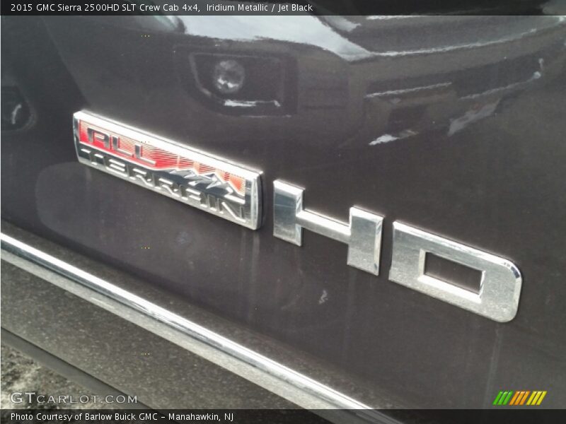 Iridium Metallic / Jet Black 2015 GMC Sierra 2500HD SLT Crew Cab 4x4