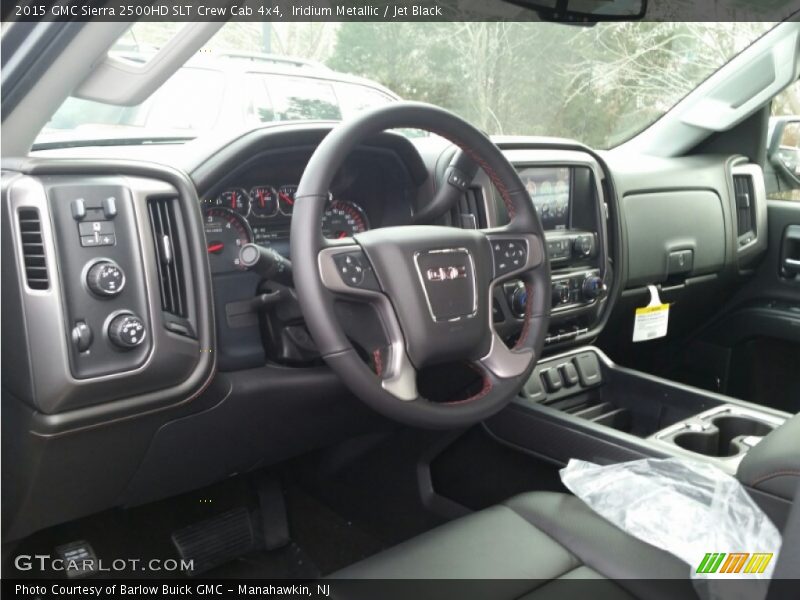 Iridium Metallic / Jet Black 2015 GMC Sierra 2500HD SLT Crew Cab 4x4