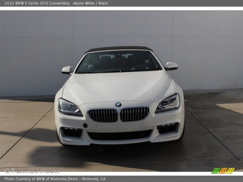 Alpine White / Black 2015 BMW 6 Series 650i Convertible