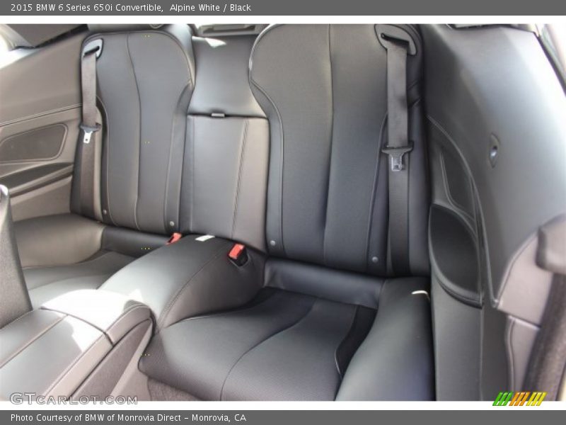 Rear Seat of 2015 6 Series 650i Convertible